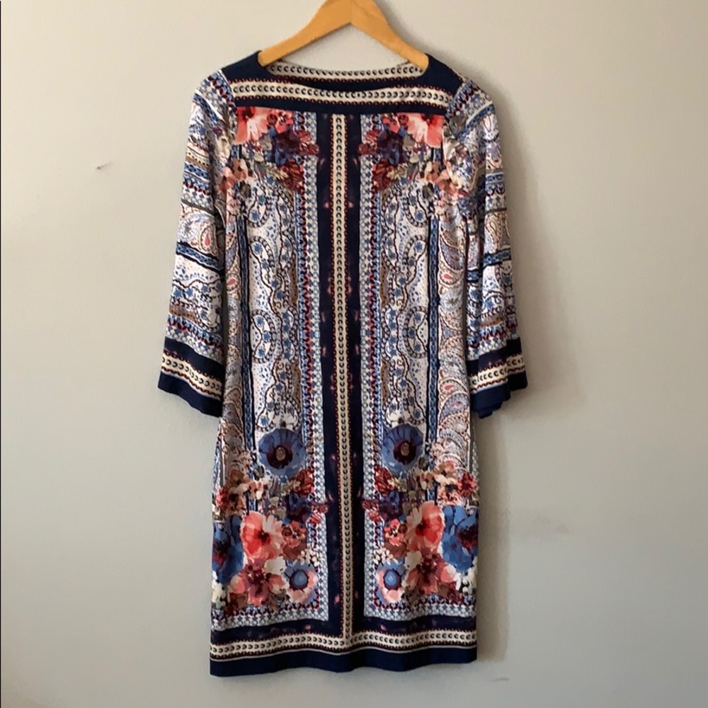 Pastel, patterned, floral dress